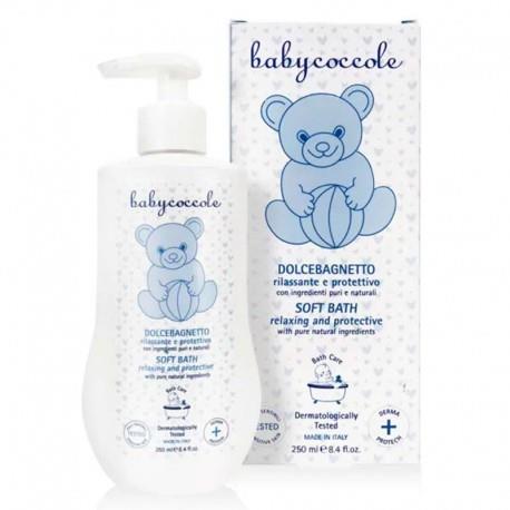 شامپو سر و بدن soft bath بی بی کوکول Babycoccole حجم 250 میل